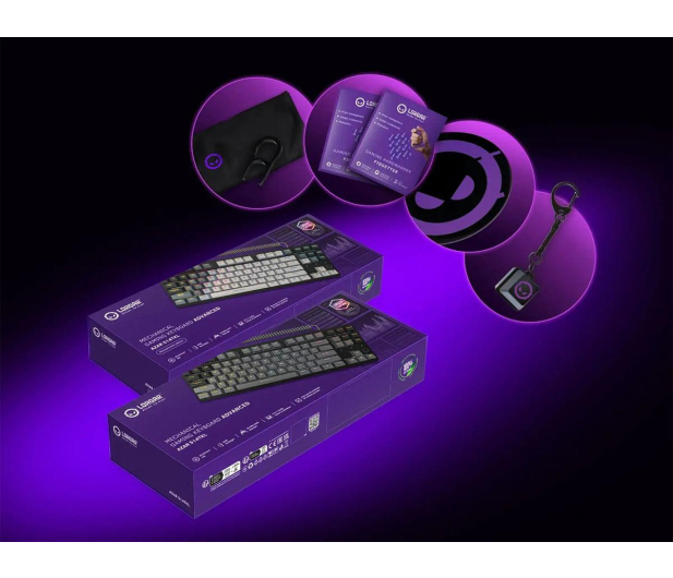 Lorgar Azar 514TKL RGB Czarna LRG-GK514TKL-BK-US - 1326964 - zdjęcie 16